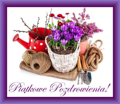 Zestaw ogrodniczy i pozdrowienia na piątek